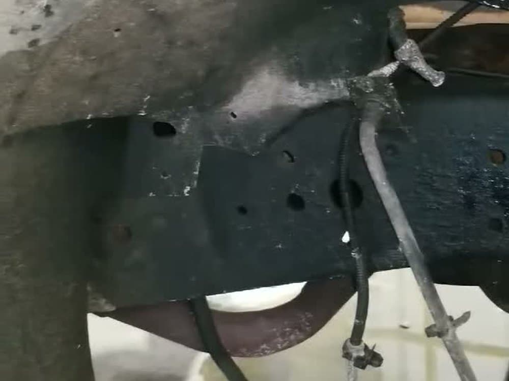 Coated the length of the rail